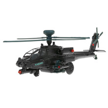 KAIDIWEI-helicóptero, avión de combate, modelo de aleación con sonido y luz, 1:64 2024 - compra barato