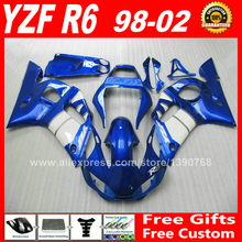 Custom paint for YAMAHA R6 fairings kit 1998 - 2002 YZFR6 1999 2000 2001 bodywork parts yzf-r6 98 99 00 01 02 fairing kits S4X4 2024 - buy cheap