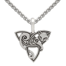 Viking Necklace Fox Triquetra Fenrir Animal Pendant Necklace Men Fashion Jewelry Supernatural Amulet Knot 2024 - buy cheap