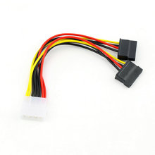 1 шт. серия ATA SATA 4 Pin IDE Molex в 2 из 15 Pin HDD кабель адаптера питания Горячая Распродажа по всему миру 2024 - купить недорого
