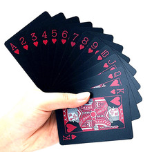Juego de cartas de plástico PVC de calidad, resistente al agua, 54 pares, baraja de póker, herramienta clásica para trucos de magia 2024 - compra barato