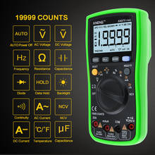 AN870 Auto Digital Multimeter 19999 counts True-RMS NCV Ohmmeter AC/DC Voltage Ammeter Transistor Power Meter Temperature Tester 2024 - buy cheap