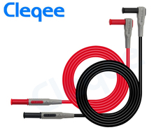 Cleqee P1033 Multimeter Test Cable Injection Molded 4mm Banana Plug Test Line Straight to Curved Test Cable 2024 - купить недорого