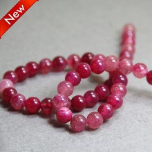 (Min Order1) 8mm Fashion New Red Natural India Onyx Beads Round Shape DIY Stone Accessory Parts 15inch Jewelry Making Design 2024 - buy cheap