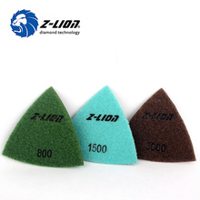 Z-LION 3" Triangle Diamond Polishing Pads Traingular Diamond Sanding Pad for Oscillating Multi Tools Renovator Dremel Power Tool 2024 - buy cheap