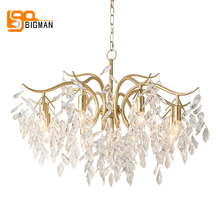 Contemporary Crystal Chandelier LED Lights AC110V 220V  Living Decoration Lustre Cristal Dining Room Hanglampen 2024 - buy cheap