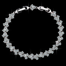 New 2017 aliexpress sale fashion bracelets & bangles white gold-Color bracelet crystal zircons bracelete free shipping 5BRW-32 2024 - buy cheap