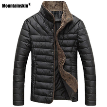 Mountainskin-Chaqueta cálida para hombre, Parkas informales, abrigo de un solo pecho, ropa de marca, otoño e invierno, 5XL, SA415 2024 - compra barato