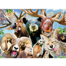 Crazy Forest Animals Full Drill Diamond Painting 5D Diy Arts Crafts 30x40Cm 2024 - buy cheap