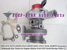 Free Ship TD03 49131-02020 1J403-17013 49131-02090 Turbo For KUBOTA Industrial Earth Moving Excavator V2003-T for Bobcat S160 3B 2024 - buy cheap