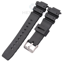 Silicone Watch Strap Band Men Black Sports Diving Rubber Watchbands Stainless Steel Buckle Accessories For Casio 9052 Series 2024 - buy cheap
