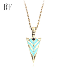 Fashion Gold Arrow Necklace Knight Spear Necklace Bow and Arrow Pendants & Necklaces Women Men Gift Vintage Gothic Erkek Kolye 2024 - buy cheap