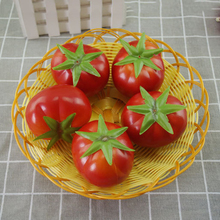 Simulação de tomate artificial de 5 tamanhos, frutas falsas, decoração para festa em casa, fotografia, adereços de pintura de vegetais de espuma, decorativo 2024 - compre barato
