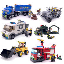 Legoingly городской автомобиль, самосвал, строительные блоки, кирпичи, обучающая конструкция, сделай сам, игрушки на день рождения для детей 2024 - купить недорого