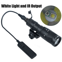 Luz táctica para armas M300V, luz de explorador, salida láser IR, LED de luz blanca, interruptor de presión remota, salida infrarroja, carril de 20mm 2024 - compra barato