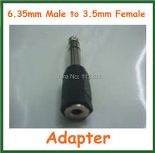 5pcs Converter 6.35mm Male to 3.5mm Female Jack Adapter Coupler Extender Connector 2024 - buy cheap