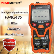 PEAKMETER-multímetro digital inteligente PM8248S, medidor de temperatura digital, resistencia/capacitancia/frecuencia/temperatura 2024 - compra barato
