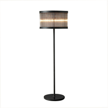 Lámpara de pie de cristal Retro americana para sala de estar, luz led de lujo para cafetería, Bar, Rh, color negro 2024 - compra barato