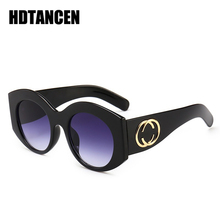 HDTANCEN Classic Round Sunglasses Women Men Luxury Retro Sun Glasses Candy Color Eyewear Frame UV400 2024 - buy cheap