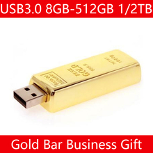 Usb флеш-накопитель 512 ГБ новейший дизайн слиток Золотой стержень USB 3,0 флеш-накопитель USB карта памяти 8 ГБ 16 ГБ 32 ГБ 64 Гб Флешка ТБ 2 ТБ 2024 - купить недорого