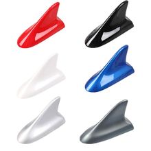 Barbatana de tubarão decoração antena do carro acessórios telhado branco vermelho prata preto universal para nissan honda toyota camry 2024 - compre barato