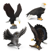 Оригинальные фигурки птиц совы, высокое качество, ПВХ, животные, фигурка, детские игрушки, игрушки для детей 2024 - купить недорого