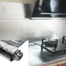 Водостойкая наклейка для кухни с антимасляным покрытием, самоклеящиеся обои для домашнего декора, ширина 40 см 2024 - купить недорого
