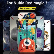 Funda pintada de dibujos animados para Nubia Red magic 3, cubierta suave delgada para Nubia Redmagic 3, cubierta trasera de silicona a prueba de golpes, magic3 rojo 2024 - compra barato