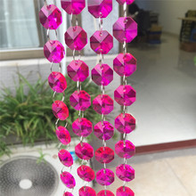 8m/lot Free Shipping 14mm Crystal Octagon Beads Wedding Garland Strand Decorative Wedding Garland Strand For Wedding Decoration 2024 - buy cheap