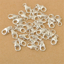 Wholesale 100pcs/pack 925 Sterling Silver  jewelry findings Accessories lobster clasp with opening jump ring fittings 2024 - buy cheap
