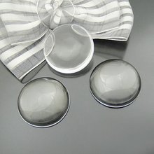 Free shipping!!!!DIY jewelry findings-35mm diameter 7mm thick Glass round Cameo Cabochon 2022 - buy cheap