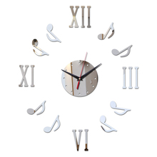 new sale 2019 Hot diy mirror wall clock Modern watch clocks note needle Living 3d fashionable household decoration 2024 - buy cheap