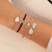 Best selling fashion jewelry New fashion suit bracelet Women's four-piece combination bracelet jewelry wholesale 2024 - buy cheap