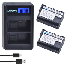 DuraPro 1900mAh EN-EL15 ENEL15 EN EL15 Battery+LCD USB Dual Charger for Nikon D800E D800 D600 D7100 D7000 D7100 V1 MB-D14 Camera 2024 - buy cheap