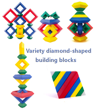 Magic Wooden cube creative pyramid cube countless kinds of spelling education toys Montessori toys for baby kids Pyramid shape 2024 - купить недорого