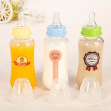 1Pcs 200/300ml Infant Baby Straw Glass Feeding Milk Fruit Juice Bottle Children Juice Cups 2024 - buy cheap