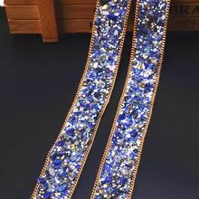 Revestimento para sapatos 100cm, corrente de cristal strass aplique para vestido de casamento 2024 - compre barato