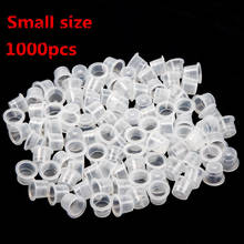 Small size tattoo Plastic Disposable Tattoo Ink Holder Cups Pigment Supplies Permanent Makeup ink caps 1000pcs 2024 - buy cheap