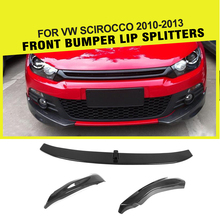 Carbon Fiber / FRP Car Front Bumper Lip Spoiler Splitters Apron Cupwings Flaps Winglets for VW Scirocco 2010 - 2013 2024 - buy cheap