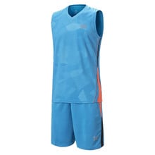 Conjunto de camisa de basquete masculina, uniforme de basquete faculdade com termostato fino respirável, uniforme personalizado diy 2024 - compre barato