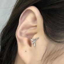 Nova moda real 925 sterling silver borboleta design clipe de orelha em brincos sem piercing orelha cuff alergia livre 2024 - compre barato
