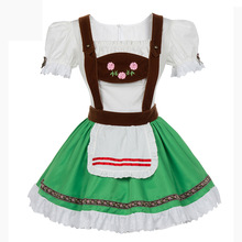 Взрослый женский немецкий пивной наряд горничной баварский Октоберфест пивной костюм для девочки нарядное платье на Хэллоуин S-2XL 2024 - купить недорого