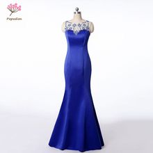Popodion royal blue mermaid long prom dress evening dress formal prom dresses vestido de festa PRO30047 2024 - buy cheap