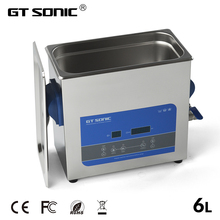 GTSONIC-limpiador ultrasónico Digital para baño, 6L, 150W, 99 temporizador de minutos, calefacción, Degas, joyería, gafas, PCB, herramientas para automóvil, piezas de Metal R6 2024 - compra barato
