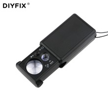 30X 60X Magnifier LED UV Jewelry Appraisal Reading Magnifying Glass High Magnification Acrylic Optical Lens Loupe Hand Tools 2024 - buy cheap