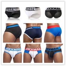 JOCKMAIL Sexy Men underwear Brand Men brief jockstrap Mesh underpants slip comfortable men bikini gay underwear slip homme 2024 - buy cheap