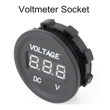 high quality hot sale LED Display Car Digital Voltmeter Electric Voltage Meter Monitor Socket for Automobile Motorcycle Truck 2024 - buy cheap