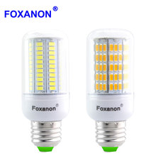 Foxanon E27 No Flicker LED Lamp Smart IC 85 - 265V Corn Light New 5736 Chip Lampada Led Spotlight Bulb Brighter Than 5730 SMD 2024 - buy cheap