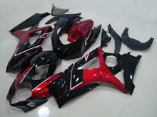 Kit de carenado de motocicleta para GSXR1000 K7 07 08 GSXR 1000 K 5 2007, 2008 ABS rojo caliente brillo negro Juego de carenados + regalos SD02 2024 - compra barato