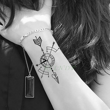 Waterproof Temporary Tattoo Stickers Compass fake Tatto Body Art Flash Tatoo Tatouage Arm Hand Back Foot Tato for Girl Women Men 2024 - buy cheap